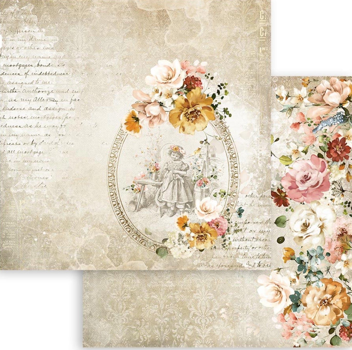 Stamperia - Scrapbooking Pad 10 sheets cm 30,5x30,5 (12"x12") - Garden of Promises Stamperia