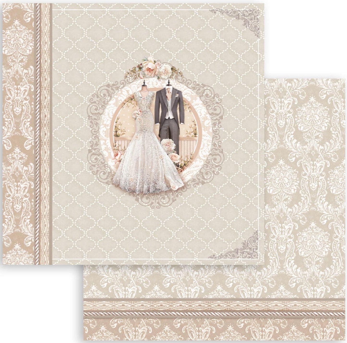 Stamperia - Scrapbooking Pad 10 sheets cm 30,5x30,5 (12"x12") - You and Me Stamperia