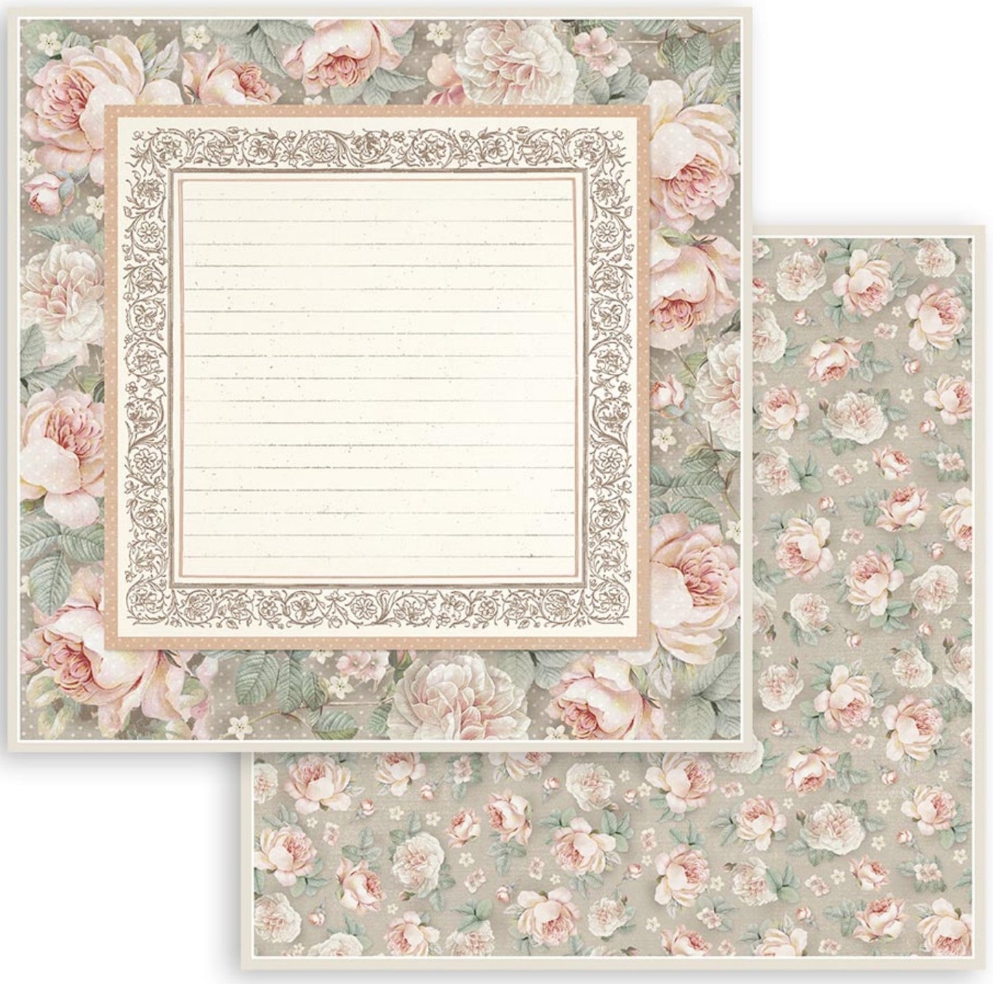 Stamperia - Scrapbooking Small Pad 10 sheets cm 20,3X20,3 (8"X8") - You and Me Stamperia