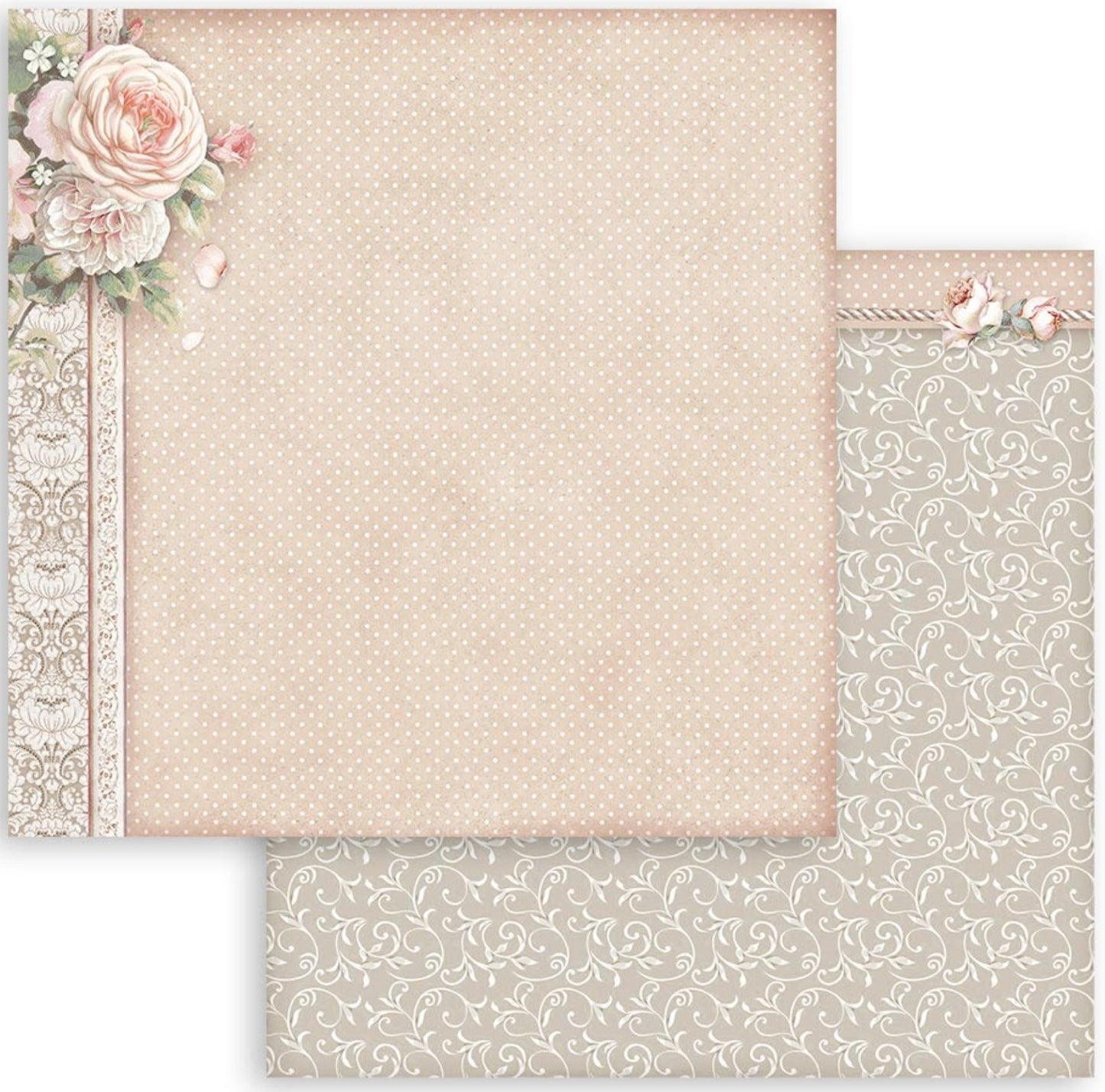 Stamperia - Scrapbooking Small Pad 10 sheets cm 20,3X20,3 (8"X8") - You and Me Stamperia