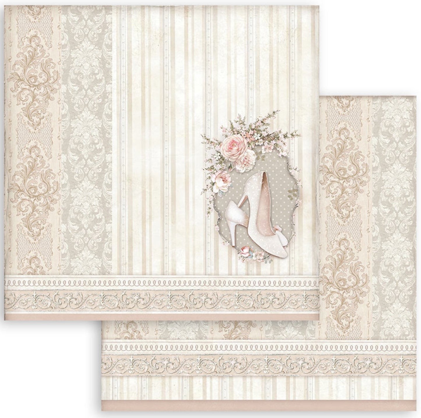 Stamperia - Scrapbooking Small Pad 10 sheets cm 20,3X20,3 (8"X8") - You and Me Stamperia