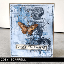 Stampers Anonymous - Tim Holtz - Cling Mounted Rubber Stamp Set - Botanic Collage - Messy Papercrafts