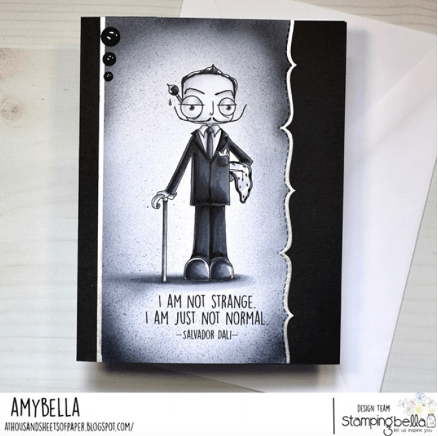 Stamping Bella - Rubber Stamp - Oddball Collection - Salvador Dali - Messy Papercrafts