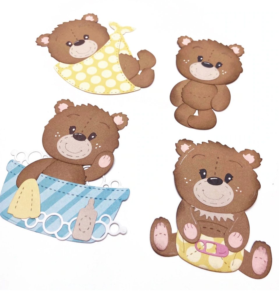 Studio Light - Creative Craftlab - Cutting Die Bear Ted - Friendz 120x175x1mm 1 PC Nr. 155 Studio Light