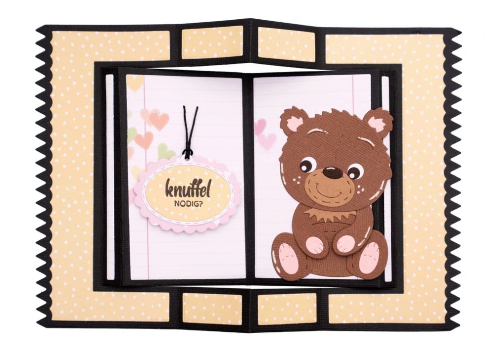Studio Light - Creative Craftlab - Cutting Die Bear Ted - Friendz 120x175x1mm 1 PC Nr. 155 Studio Light