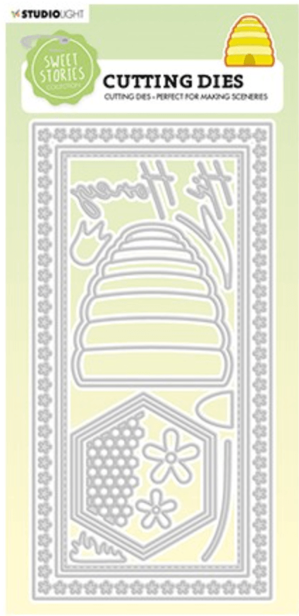 Studio Light - Cutting Die -Slimline - Beehive Sweet Stories - Messy Papercrafts