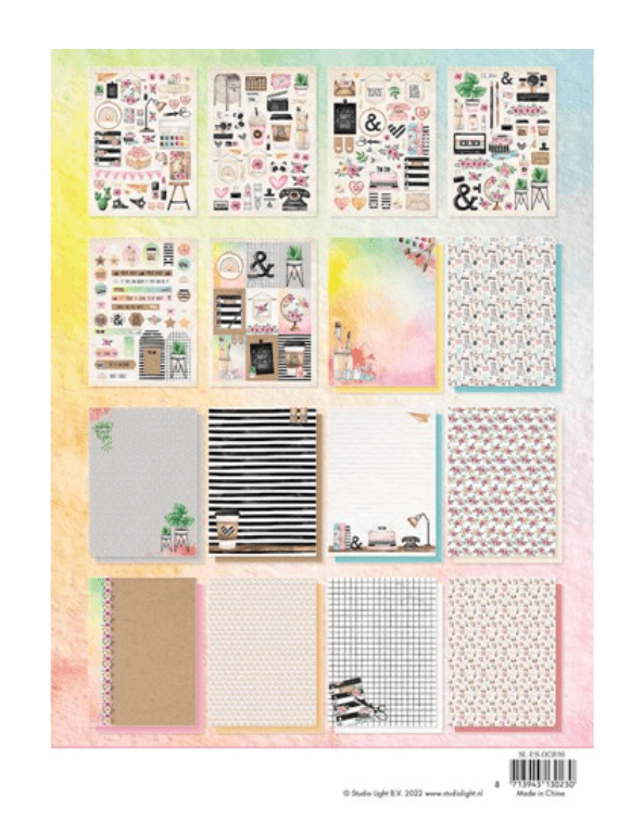 Studio Light - DIY Block "Love To Create" - A4 - Essentials Nr.16 - Messy Papercrafts