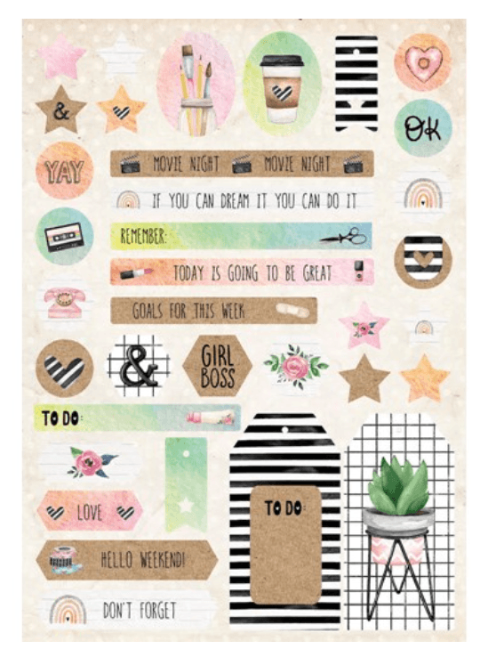 Studio Light - DIY Block "Love To Create" - A4 - Essentials Nr.16 - Messy Papercrafts