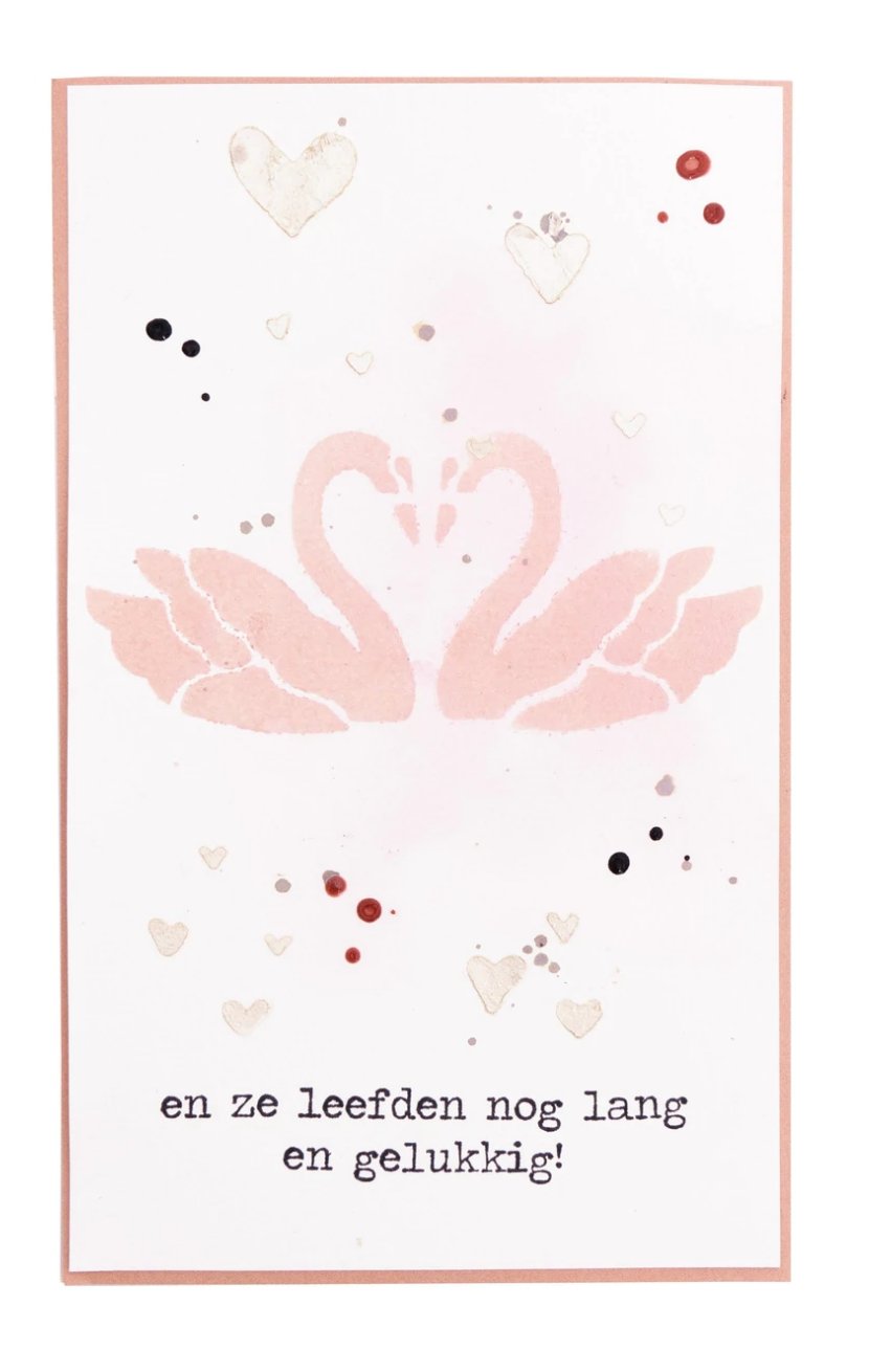 Studio Light - Essentials - Mask Lovely Swans Essentials 148x210x1mm 1 pc Nr. 61 Studiolight