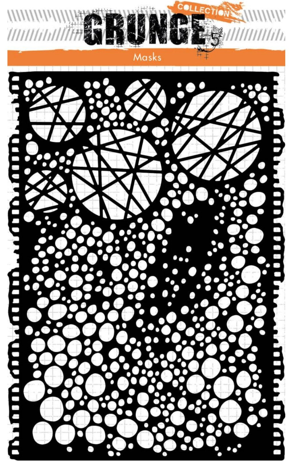 Studio Light - Mask Circles Grunge Collection 210x148x1mm 1 PC Nr.96 Studiolight
