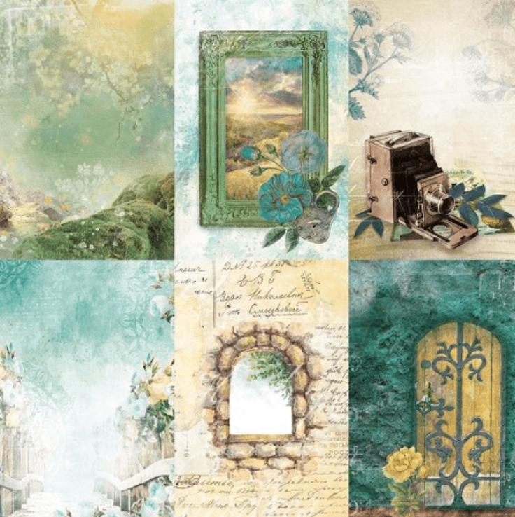 Studio Light - Paper Pad 8x8 Inch - JMA New Awakening - Mixed Paper Pad - Messy Papercrafts