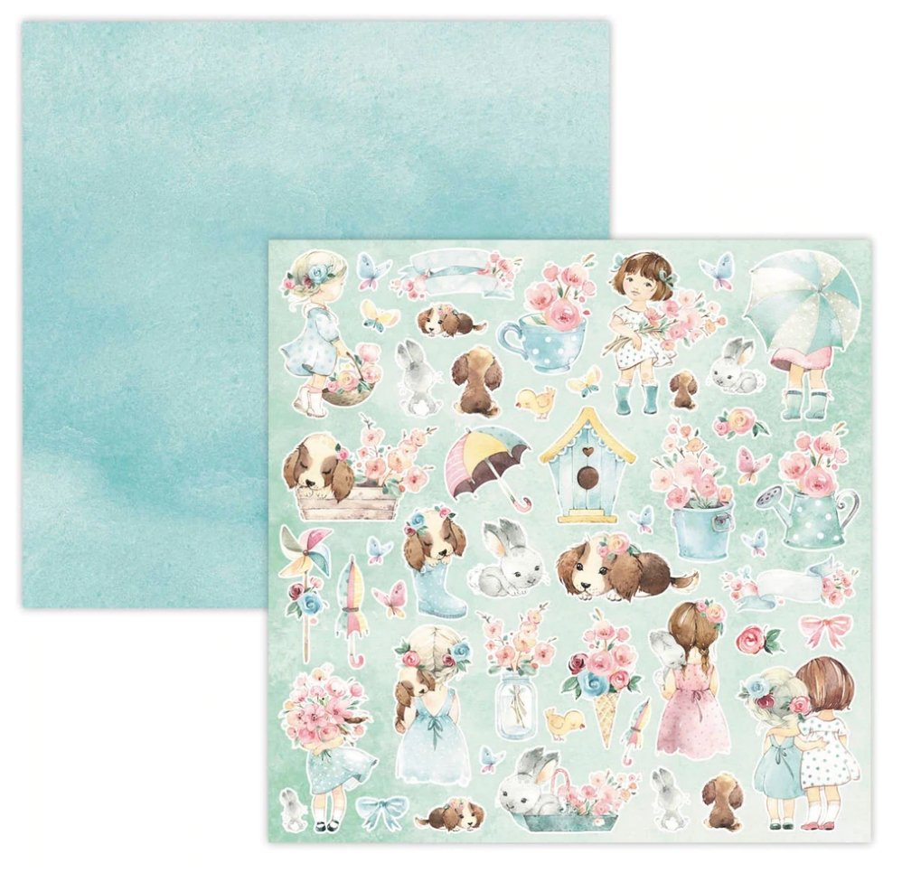 Studio Light - Scrapbook Paper Pad - 12x12 Inch - Little Blossom Studiolight