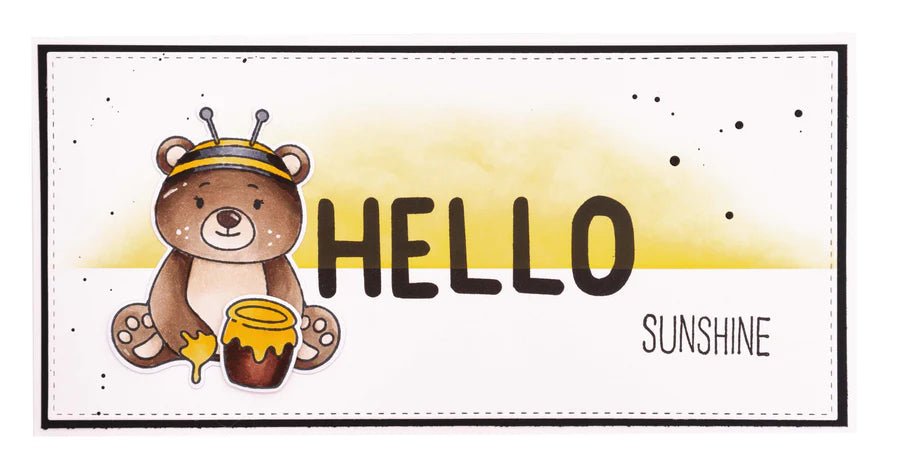 Studio Light - Stamp & Cutting Die - Bear And Bees - Sweet Stories - Messy Papercrafts