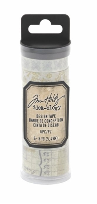 Tim Holtz - Ideaology - 6 pk Design Tapes Salvaged - Washi Tape Tim Holtz