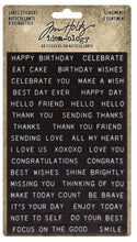 Tim Holtz Label Stickers Sentiments Ideology Tim Holtz