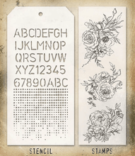 Tim Holtz Mixed Media Set 38 - Sketched Flowers - Messy Papercrafts
