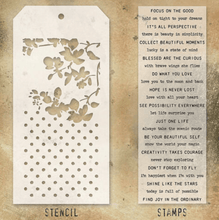 Tim Holtz Mixed Media Stamp & Stencil Set - Blossom & Polkadot - Messy Papercrafts