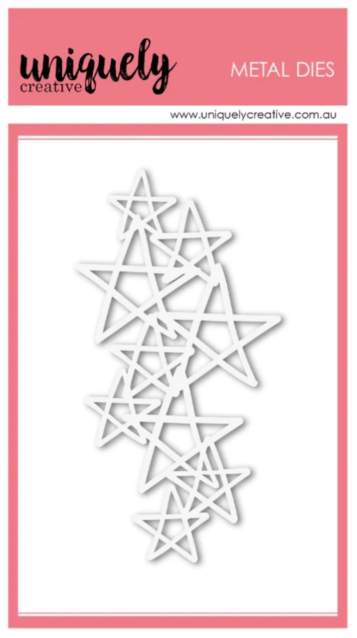 Uniquely Creative - Scribble Star Texture Die Uniquely Creative
