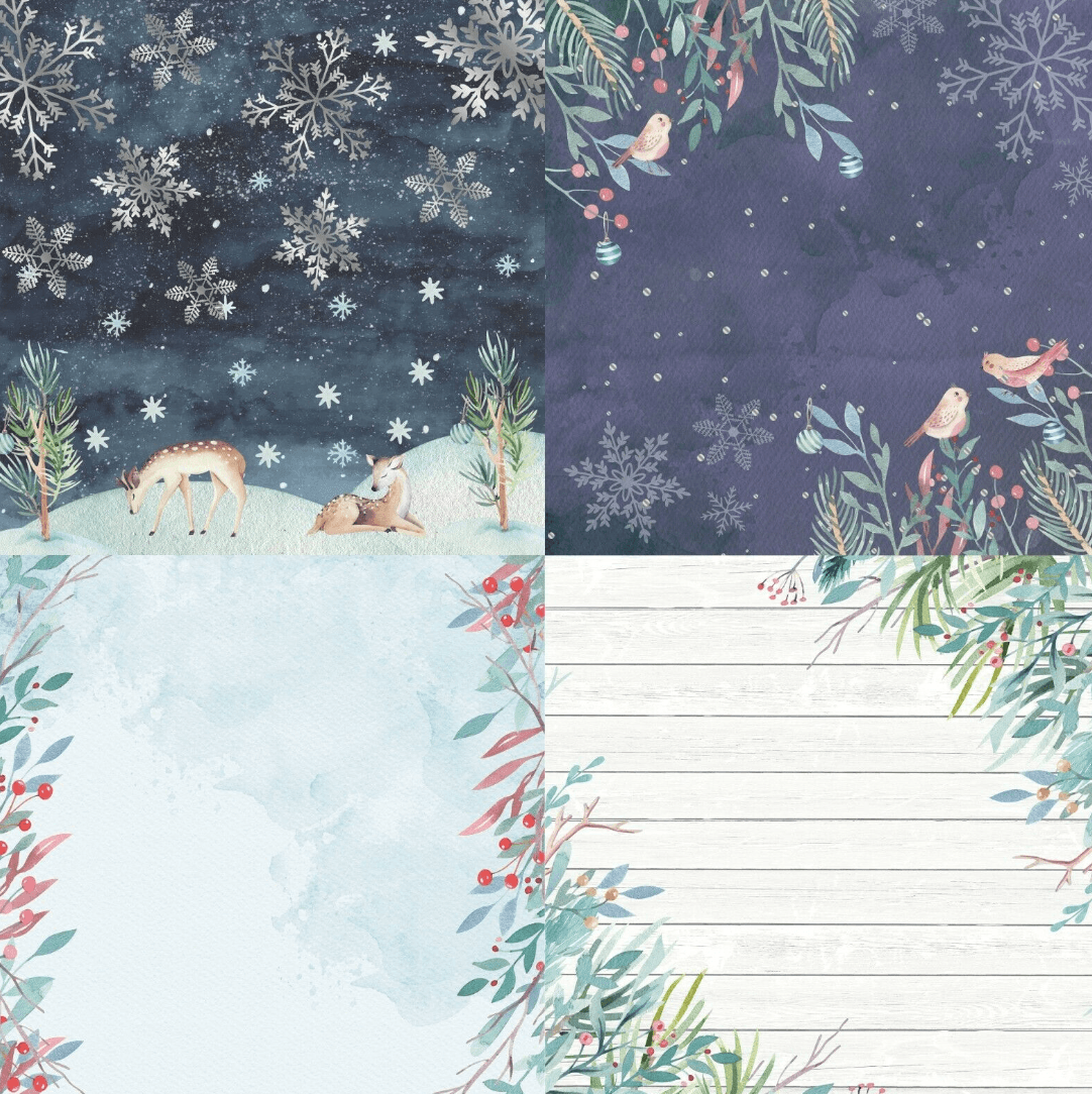 Watercolor Christmas - Signature Collection - 12x12 Inch - Messy Papercrafts