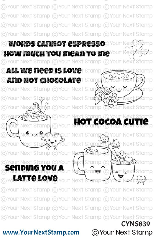 Your Next Stamp - Hot Cocoa Cutie Stamp Set - 4x4 Inch Your Next Stamp