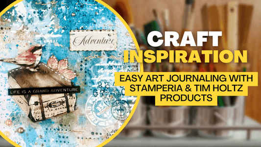 Easy Art Journaling With Stamperia's "Our Way" Ephemera and "Create Happiness" Collection - Messy Papercrafts