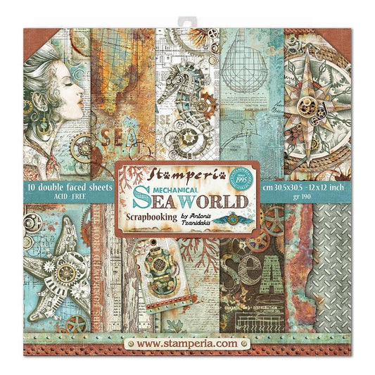 12x12 - Sea World - Double-Sided Paper Pad - Stamperia