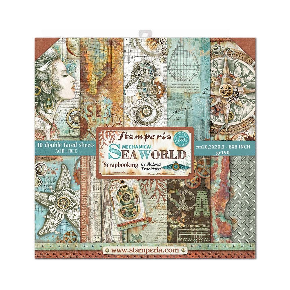 8x8 - Sea World - Double-Sided Paper Pad - Stamperia