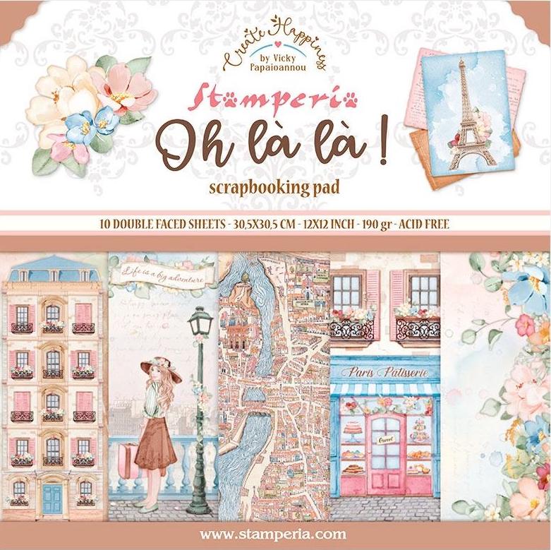 12x12  - Oh La La - Double-Sided Paper Pad - Stamperia