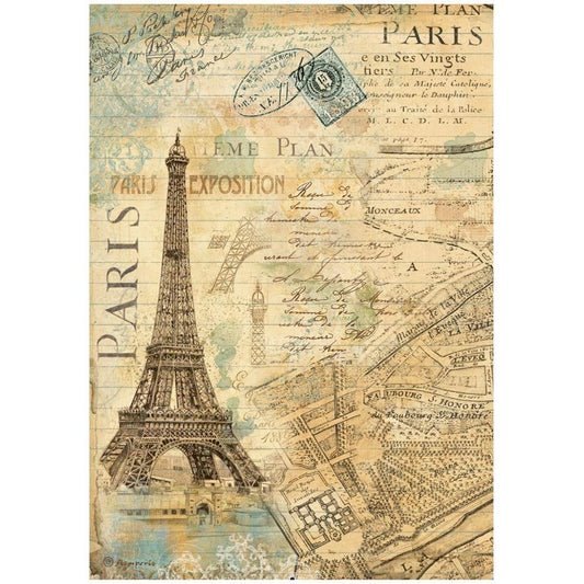 Around The World - Paris - Rice Paper - Stamperia