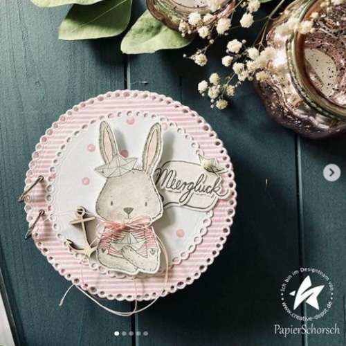 Clear Stamp Set - Bunny with Anchor - Ankerhase - A6 - Creative Depot