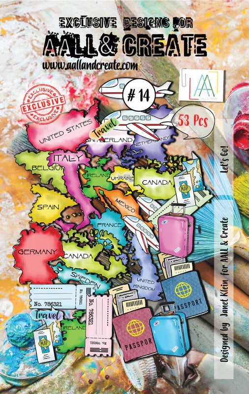 Ephemera - A6 - Let's Go - AALL and Create - Designer Janet Klein - #14