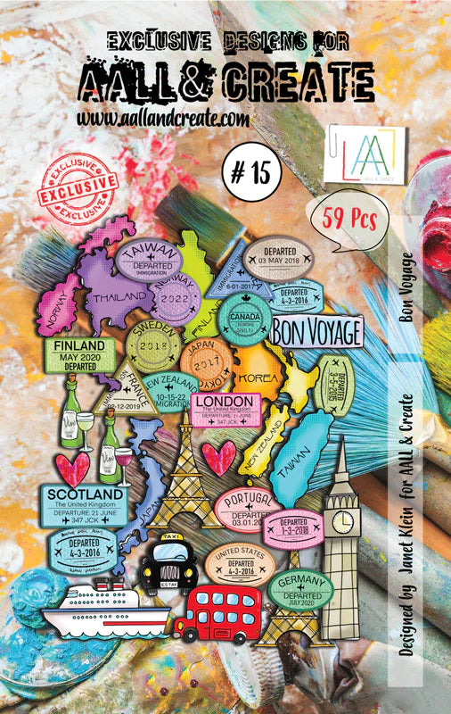 Ephemera - A6 - Bon Voyage - AALL and Create - Designer Janet Klein - #15
