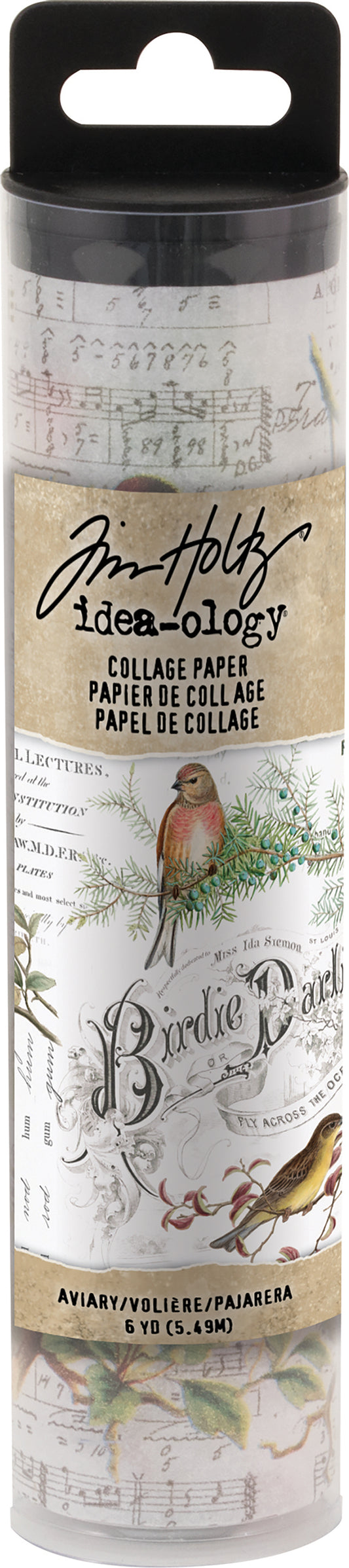 Collage Paper - Aviary - Ideaology - Tim Holtz