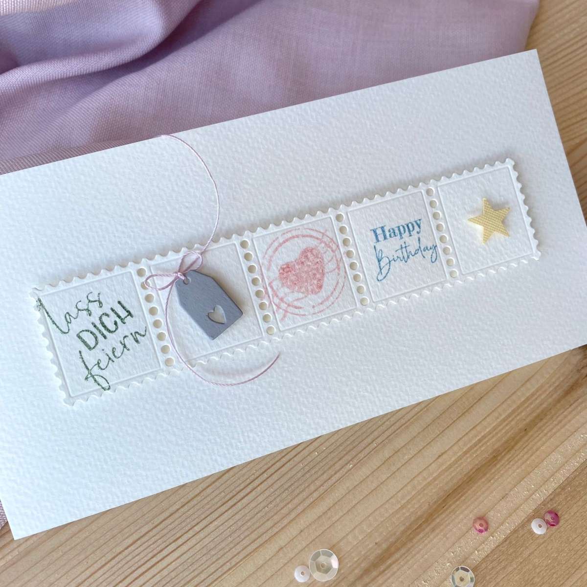 Die - Postage Strips - Briefmarken Streifen - Creative Depot