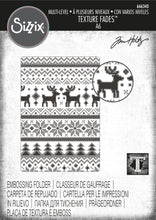 Embossing Folder - Holiday Knit by Tim Holtz - Multi-Level Texture Fades - Sizzix