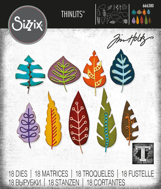Die - Artsy Leaves - Thinlits Die Set 18PK -  Sizzix