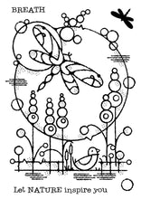 Dragonfly Pond - Clear Stamp - Woodware Craft Collection - 4x6