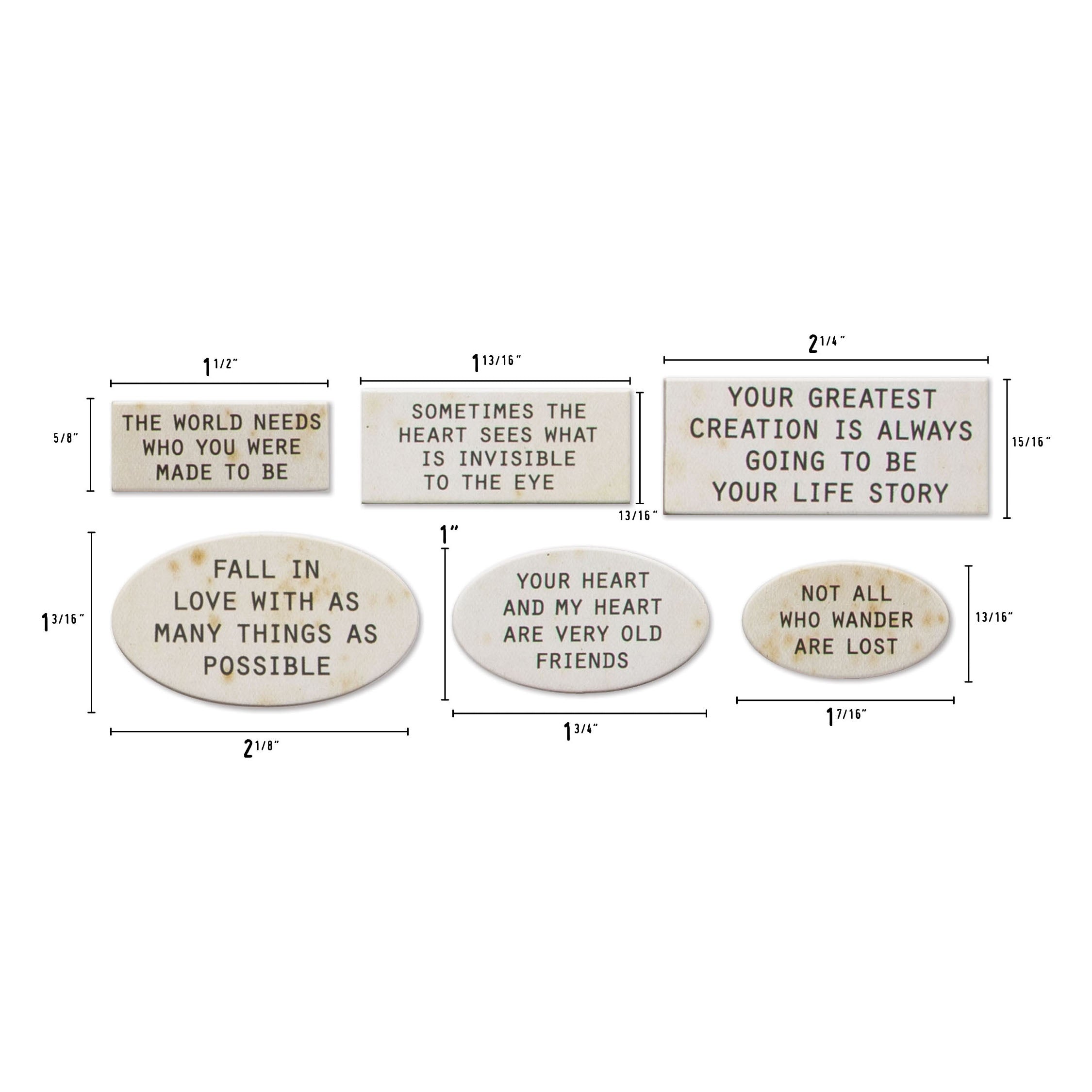 Quote Chips - Labels - Ideaology - Tim Holtz