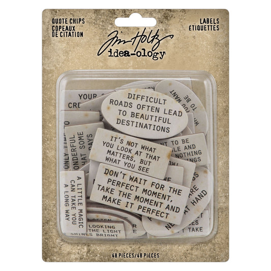 Quote Chips - Labels - Ideaology - Tim Holtz
