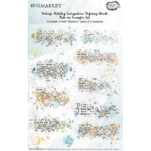Rub-ons - 6x8 - Vintage Artistry Everywhere - Defining Words - 49 And Market