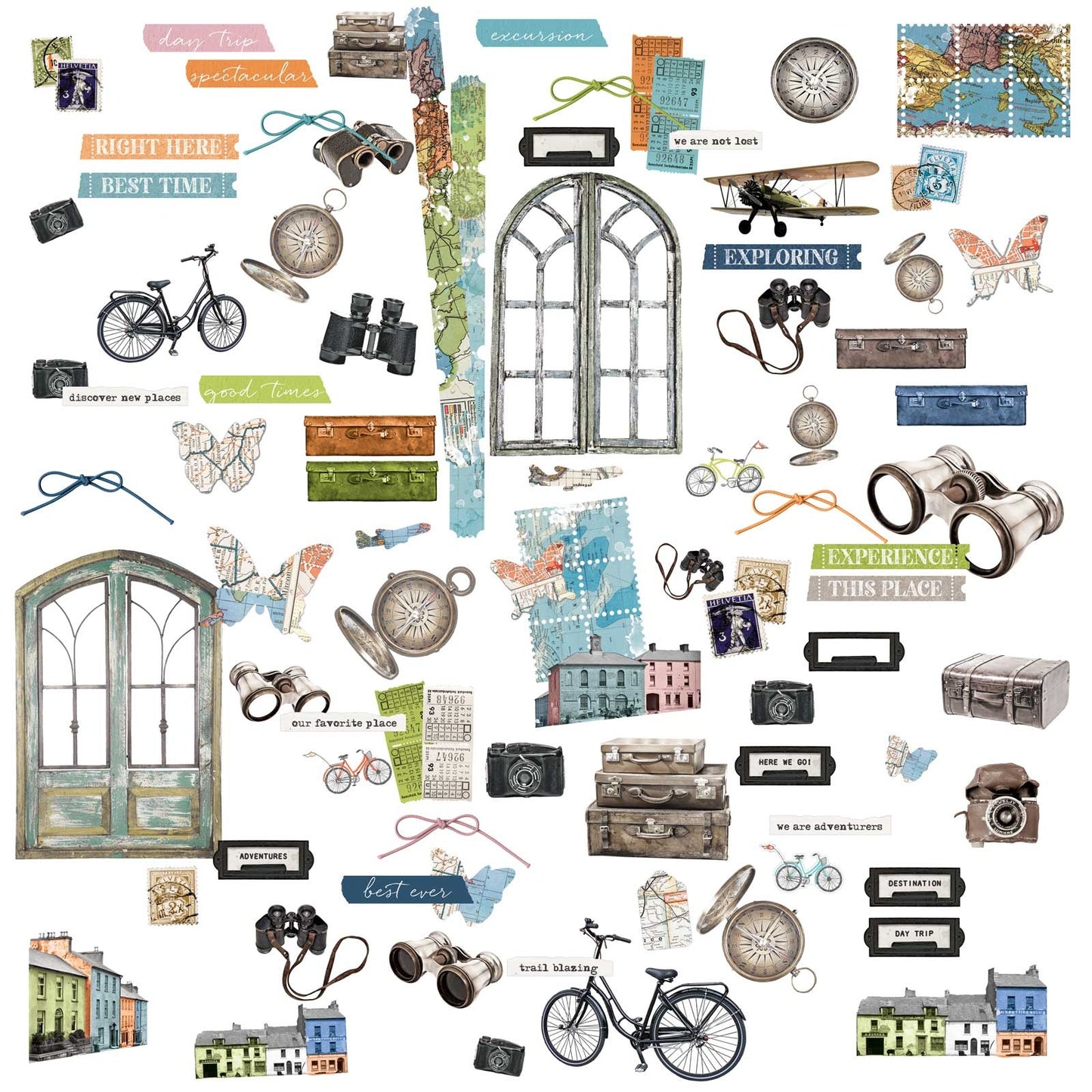 Everywhere Laser Cut Elements - Vintage Artistry Everywhere - 49 and Market