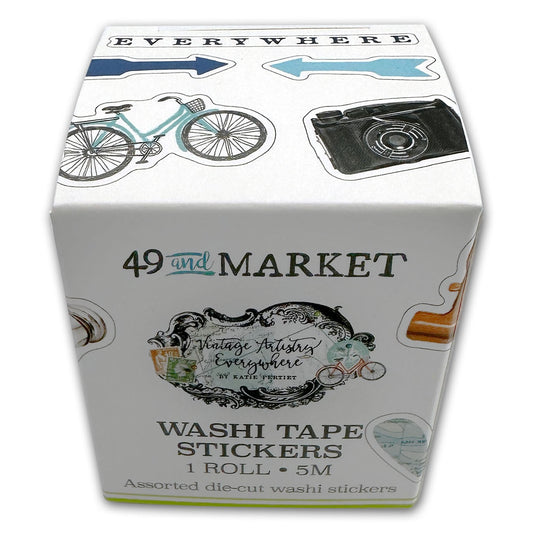 Washi Tape Stickers - Vintage Artistry Everywhere - 49 and Market