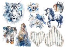 8x8 - In Frosty Colors - 12 Double Sided Papers - Alchemy Of Art