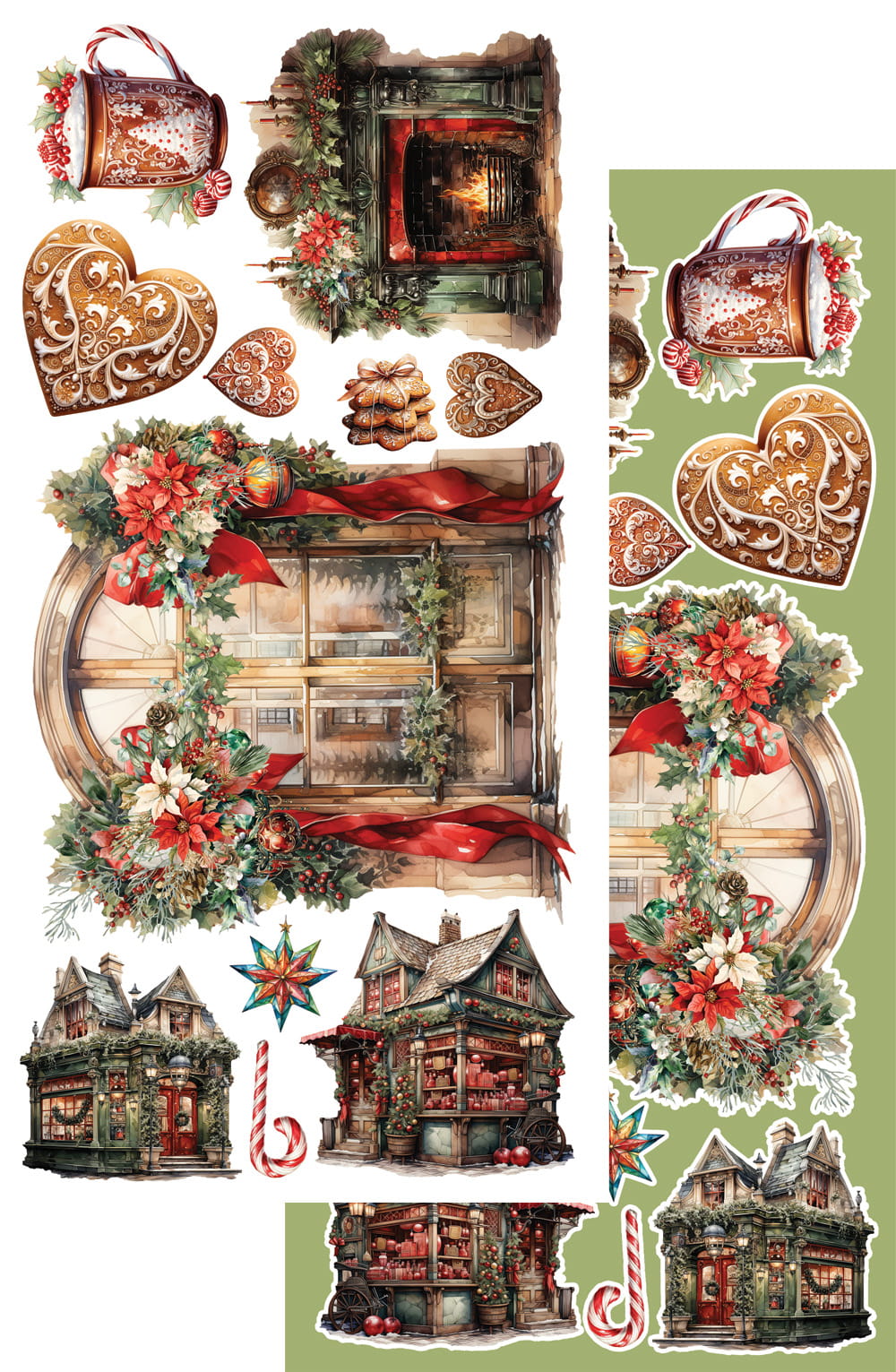 6x12 - Merry Christmas - Fussy Cutting Set - Alchemy Of Art