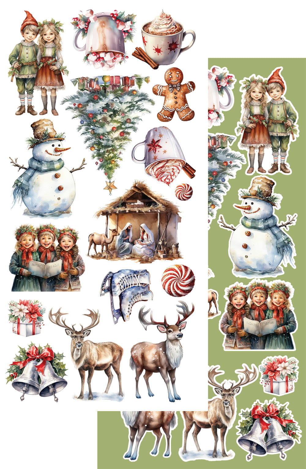 6x12 - Merry Christmas - Fussy Cutting Set - Alchemy Of Art