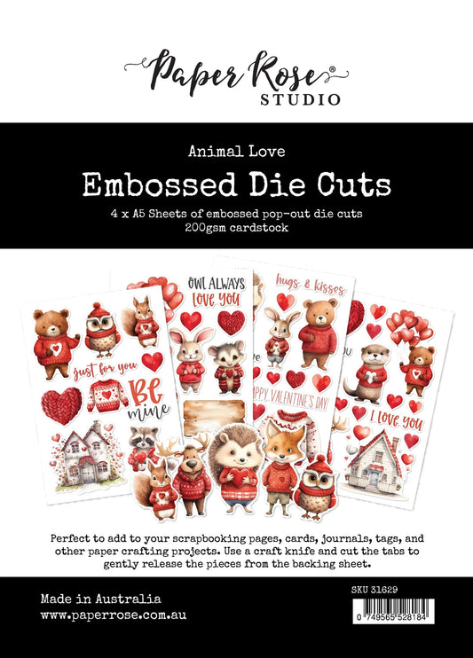 Embossed Die Cuts - Animal Love - Paper Rose