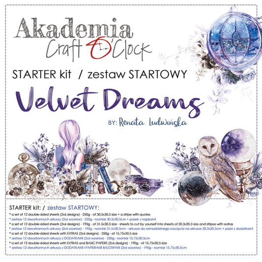 12x12 Crafters Kit - Velvet Dream - Plus Tutorial! - Craft O Clock