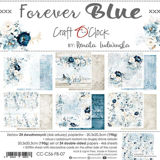 8x8 Inch - Forever Blue - Craft O Clock