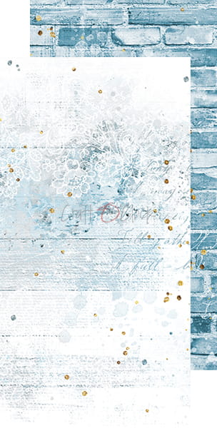 6x12 Inch - Set of Basic Papers - Forever Blue - Craft O Clock