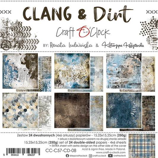 6x6 Inch - Clang and Dirt - Craft O Clock